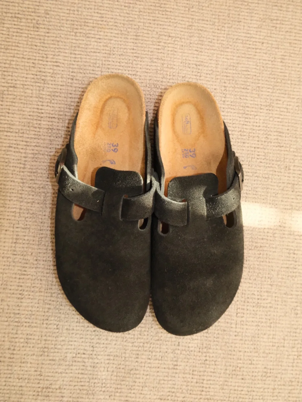 Birkenstock Black Suede Clogs